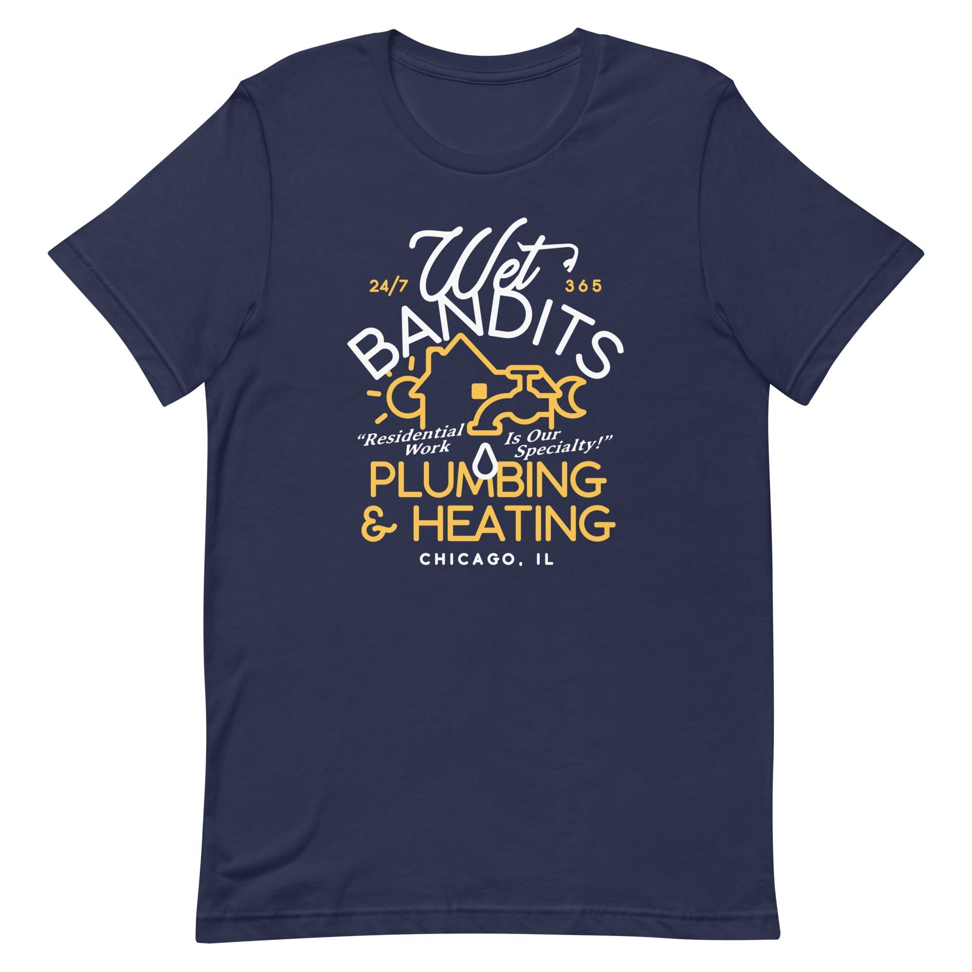 Wet Bandits Plumbing & Heating Men's Signature Tee