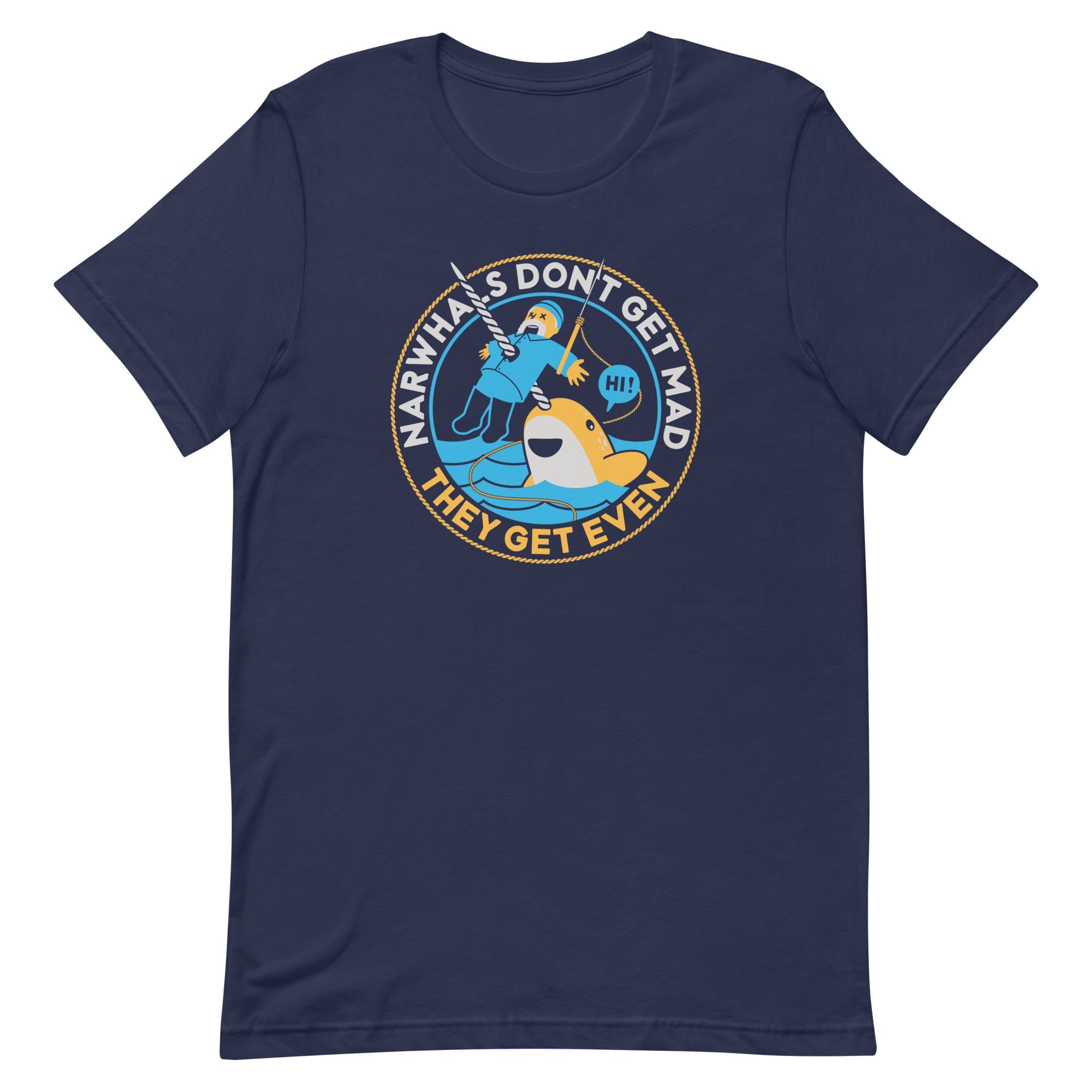 Narwhals Don't Get Mad Men's Signature Tee