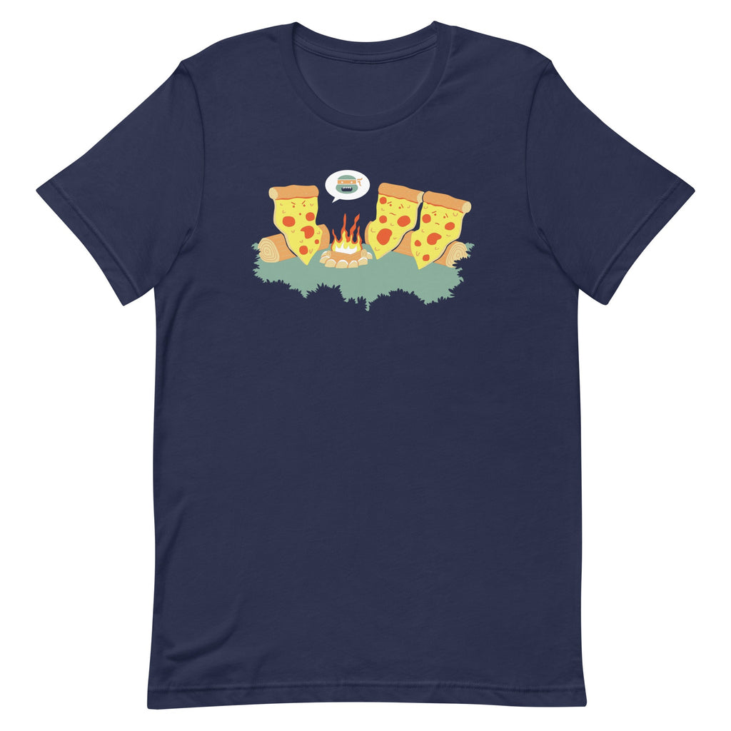 Pizza Campfire Story Men's Signature Tee