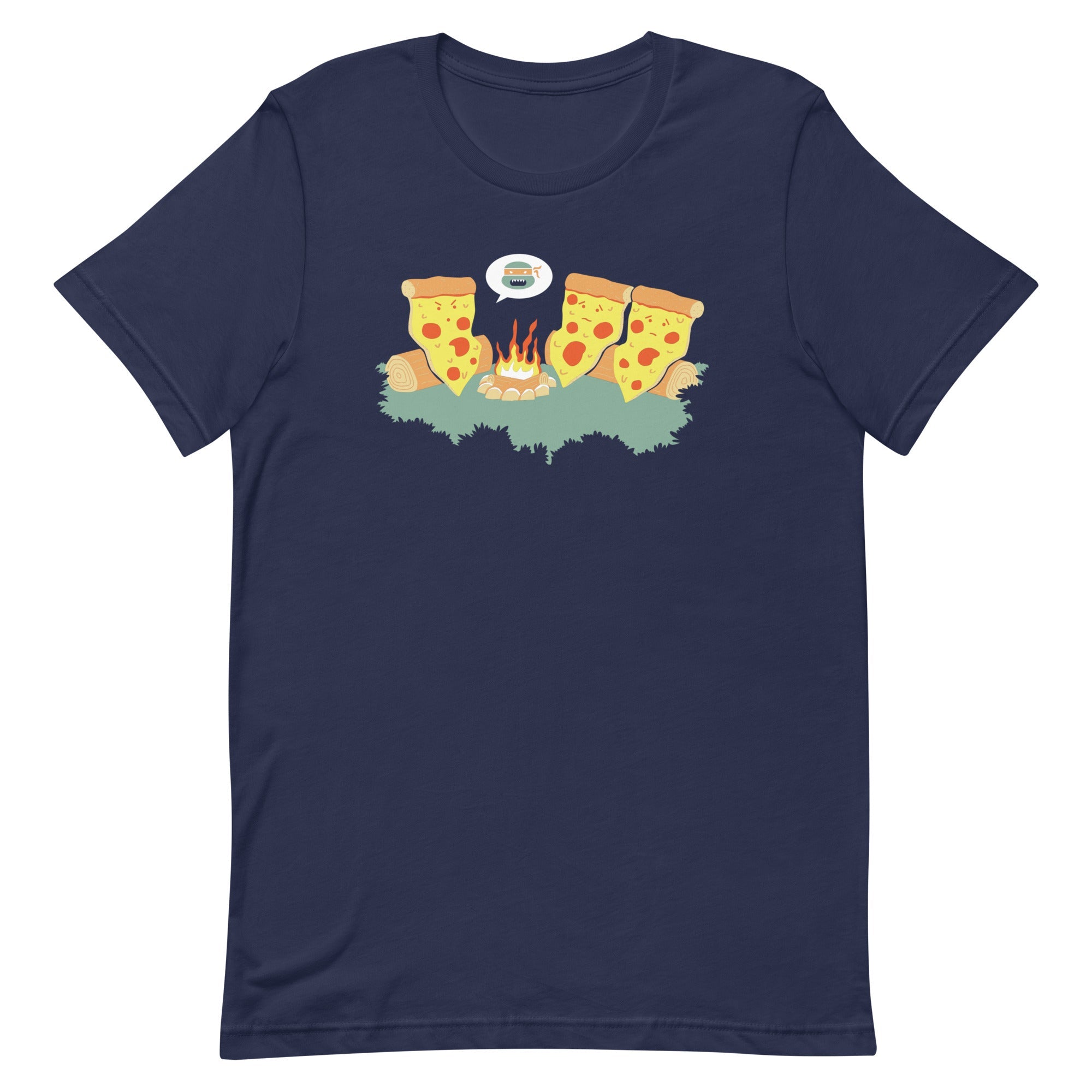 Pizza Campfire Story Men's Signature Tee