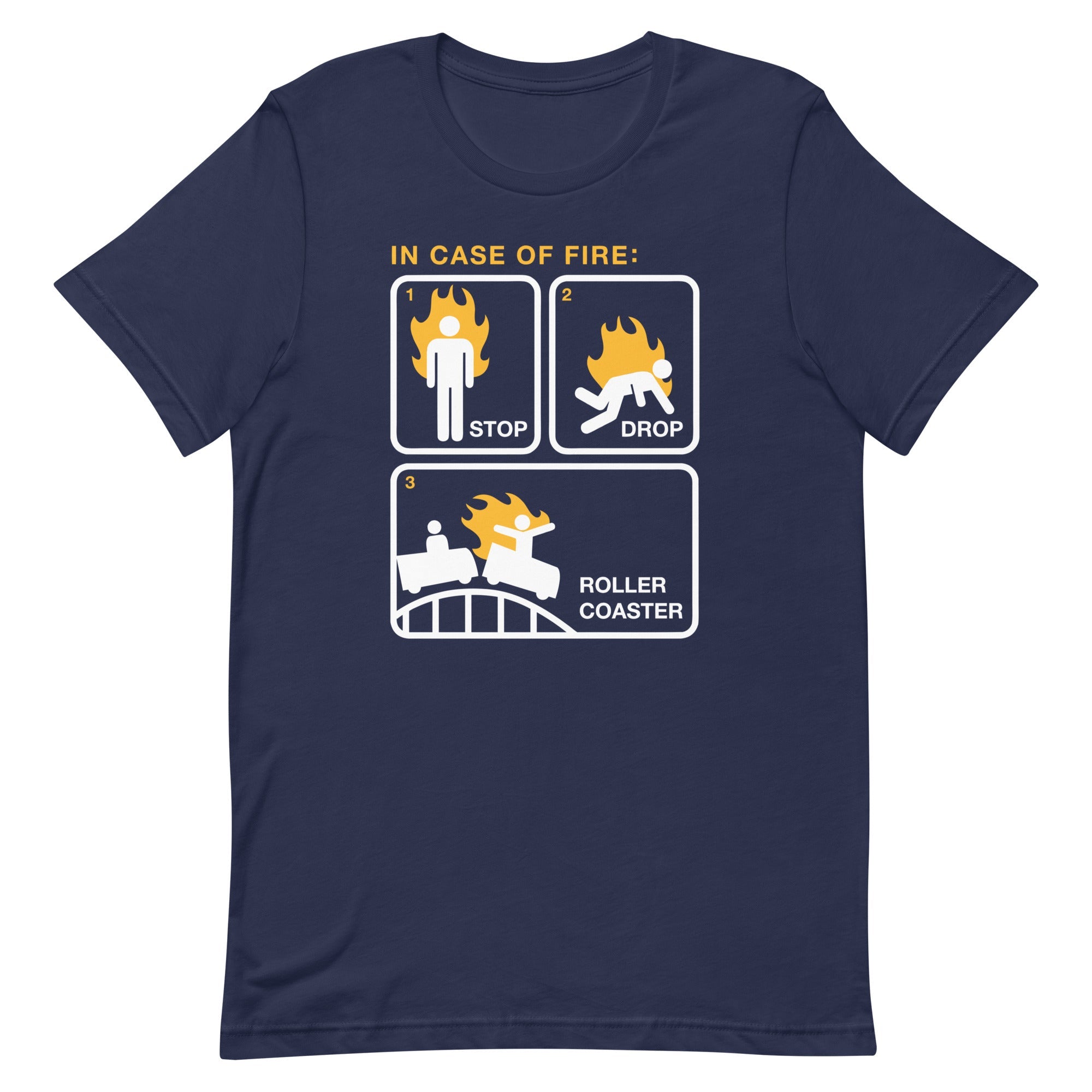 Stop Drop Roller Coaster Men's Signature Tee