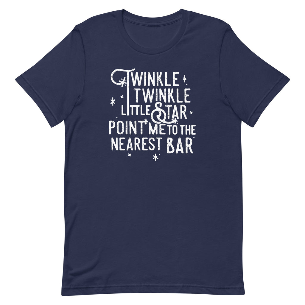 Point Me To The Nearest Bar Men's Signature Tee