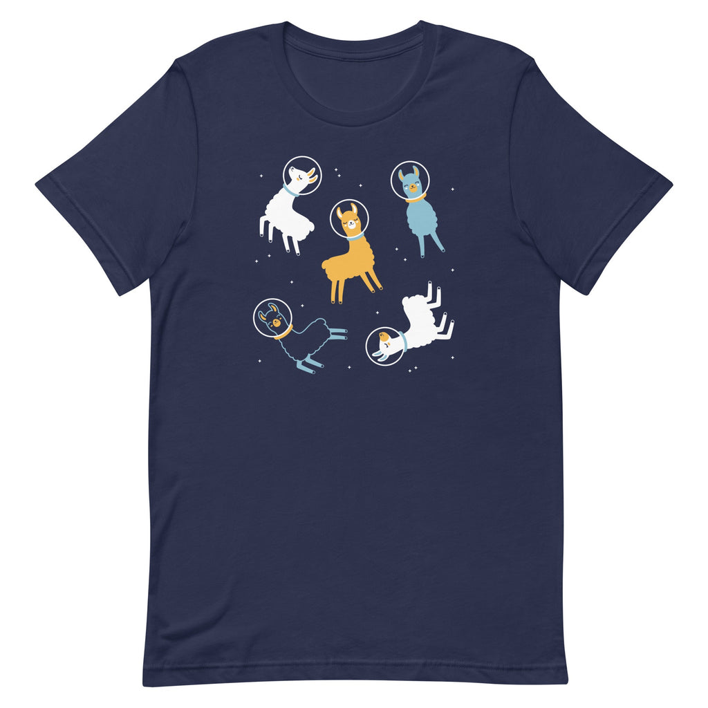 Llamas In Space Men's Signature Tee