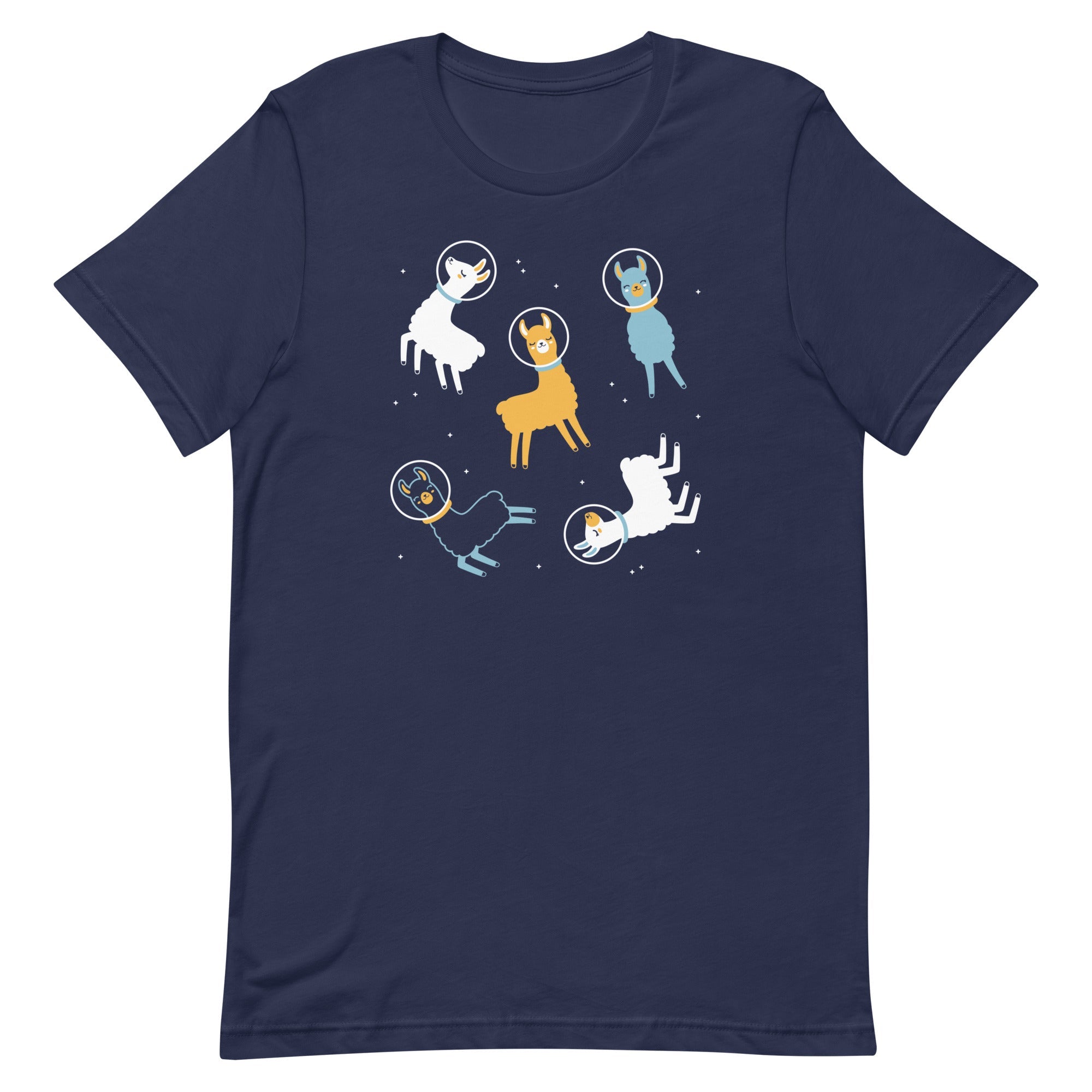 Llamas In Space Men's Signature Tee