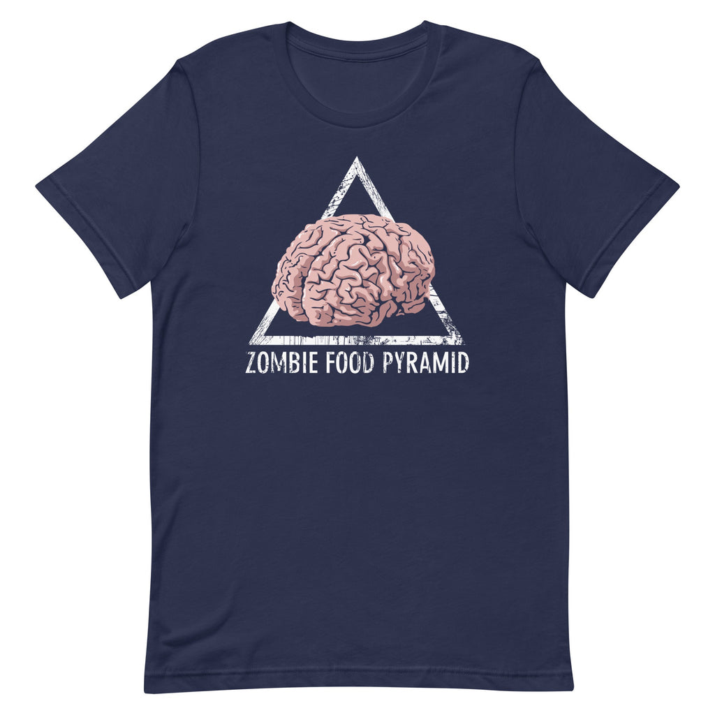 Zombie Food Pyramid Men's Signature Tee