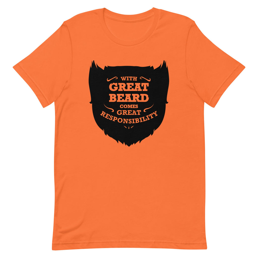 With Great Beard Comes Great Responsibility Men's Signature Tee
