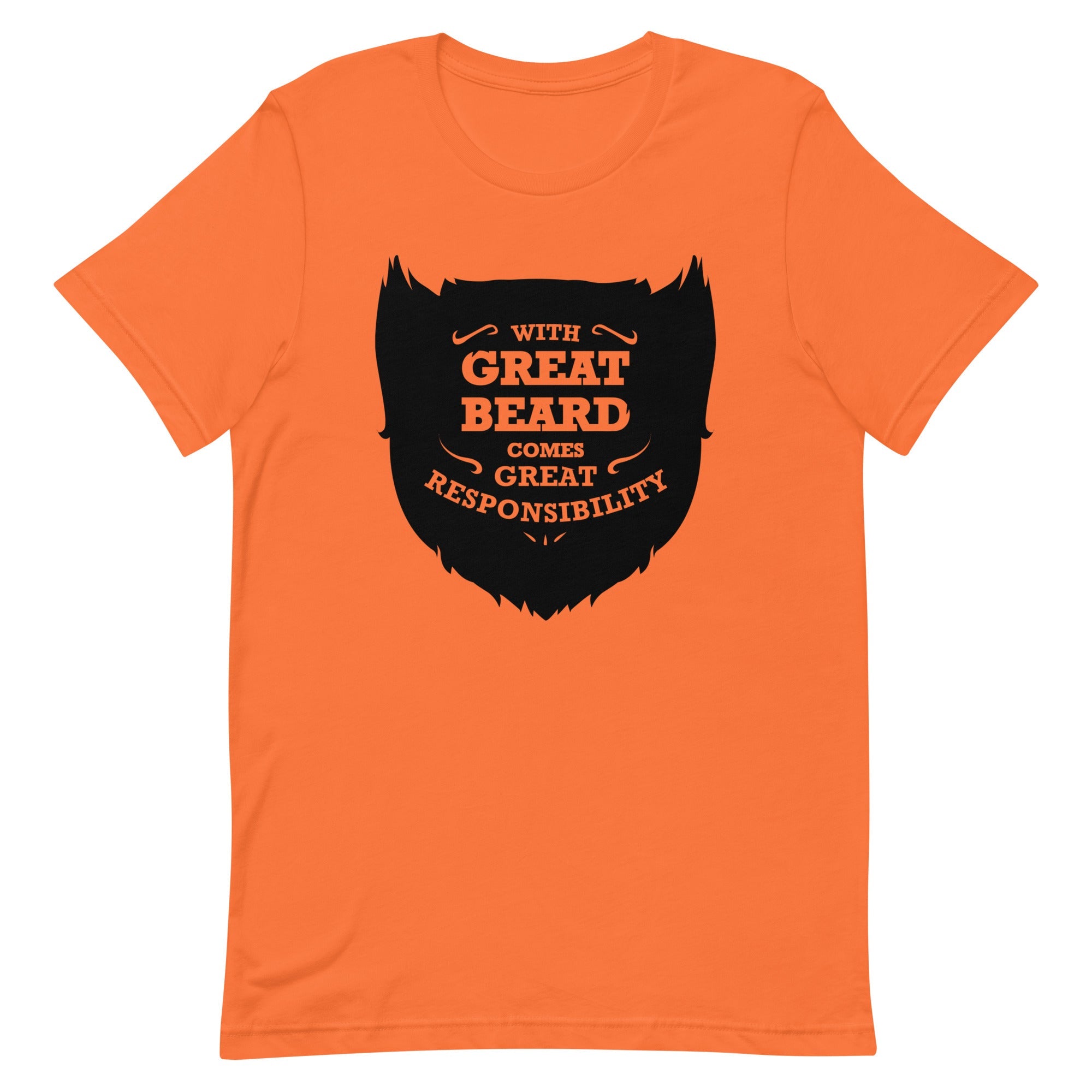 With Great Beard Comes Great Responsibility Men's Signature Tee