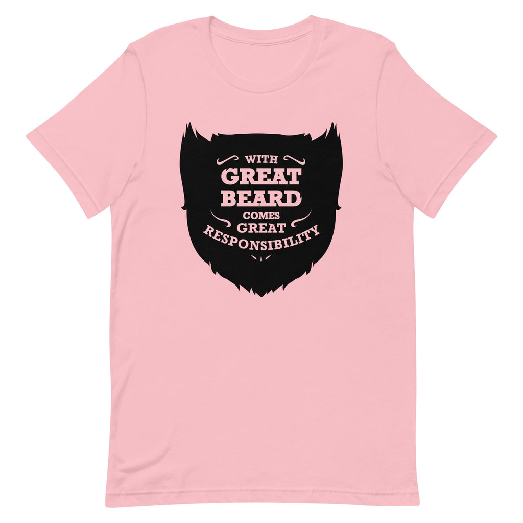 With Great Beard Comes Great Responsibility Men's Signature Tee