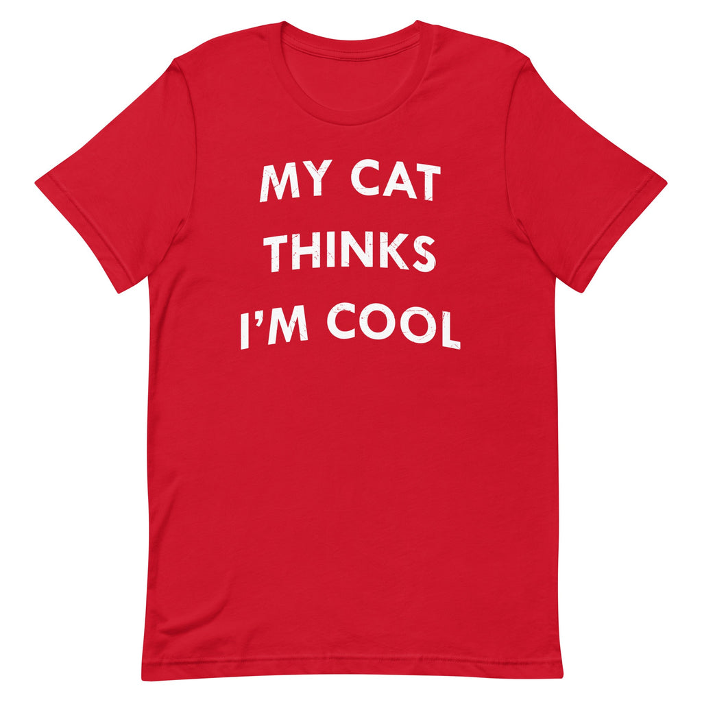My Cat Thinks I'm Cool Men's Signature Tee