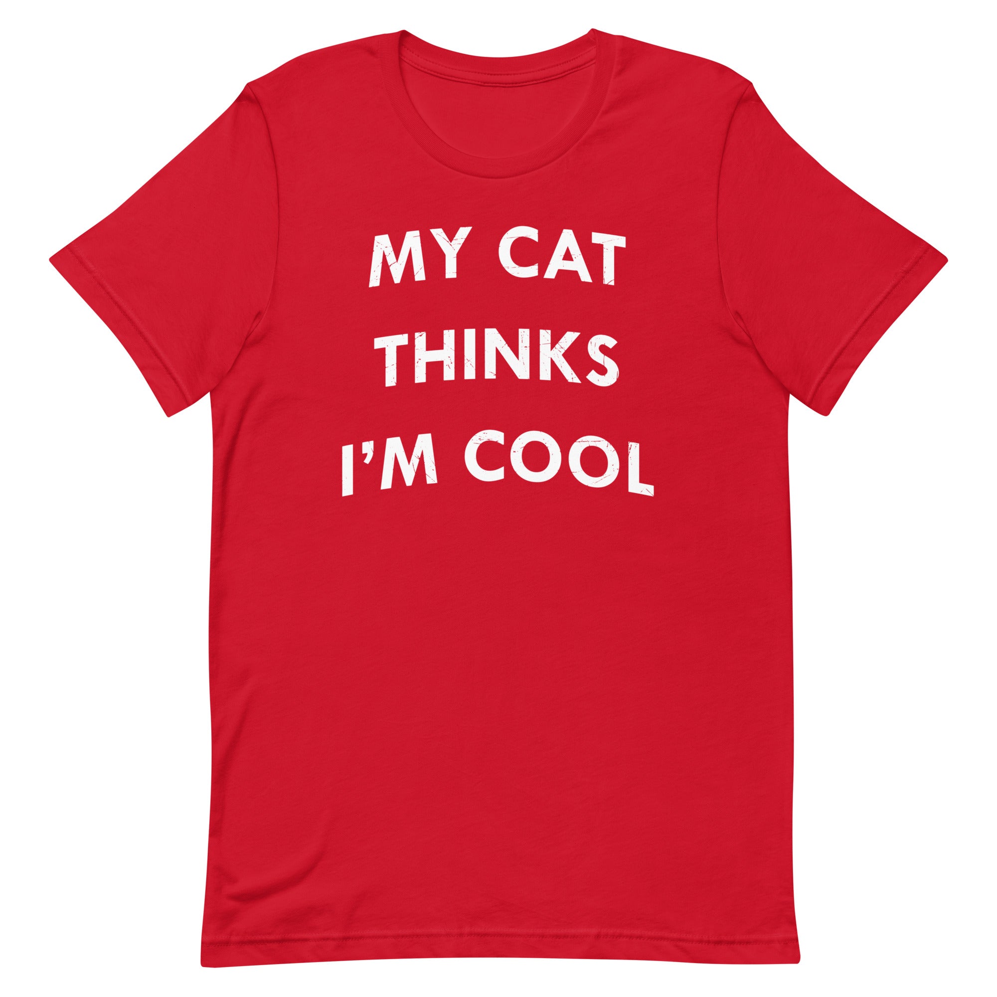 My Cat Thinks I'm Cool Men's Signature Tee