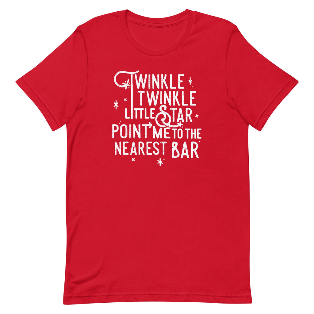 Point Me To The Nearest Bar Men's Signature Tee