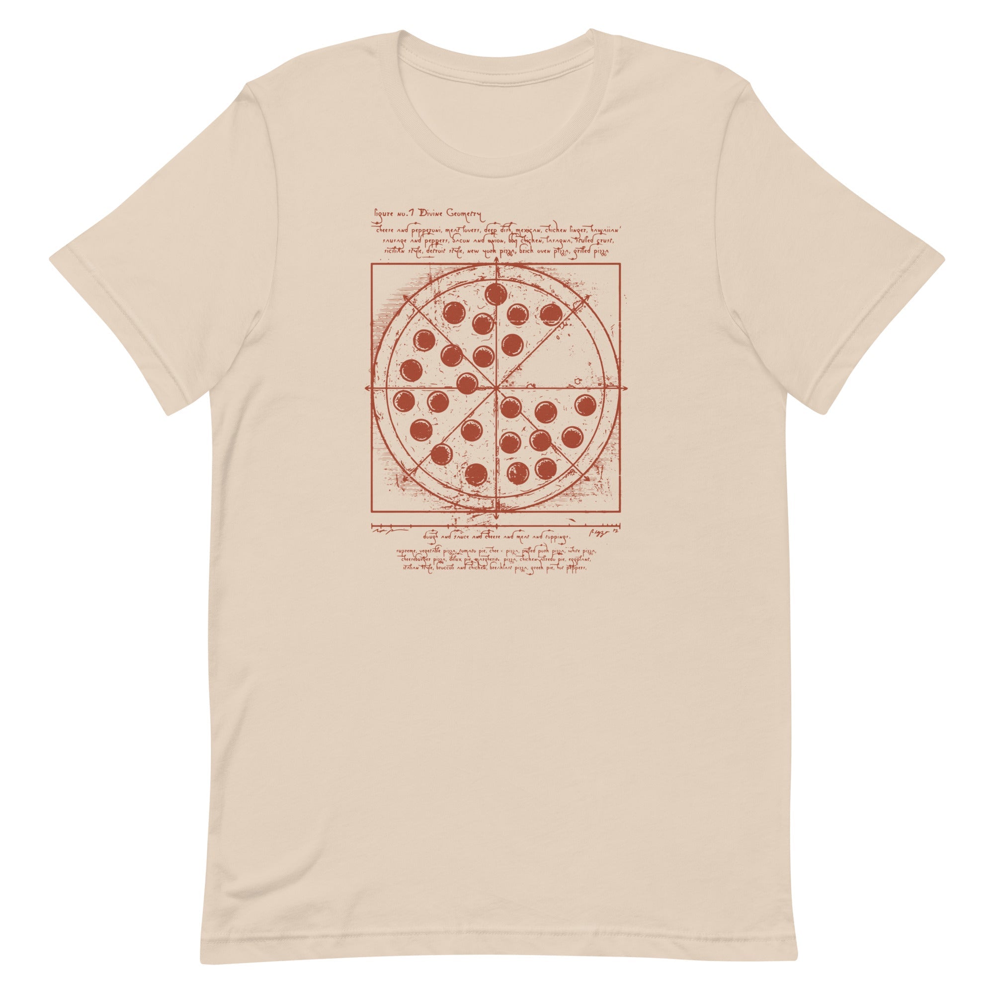 Vitruvian Pizza Men's Signature Tee