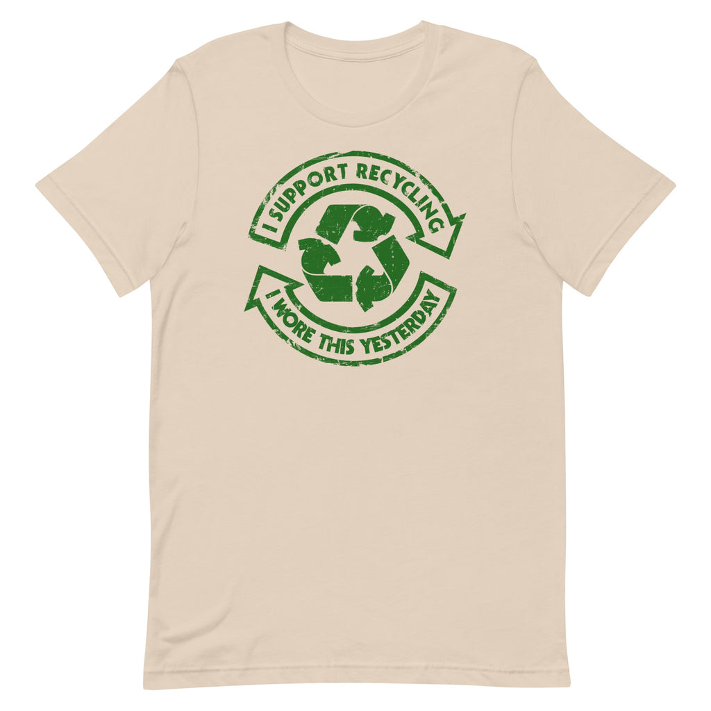 I Support Recycling Men's Signature Tee