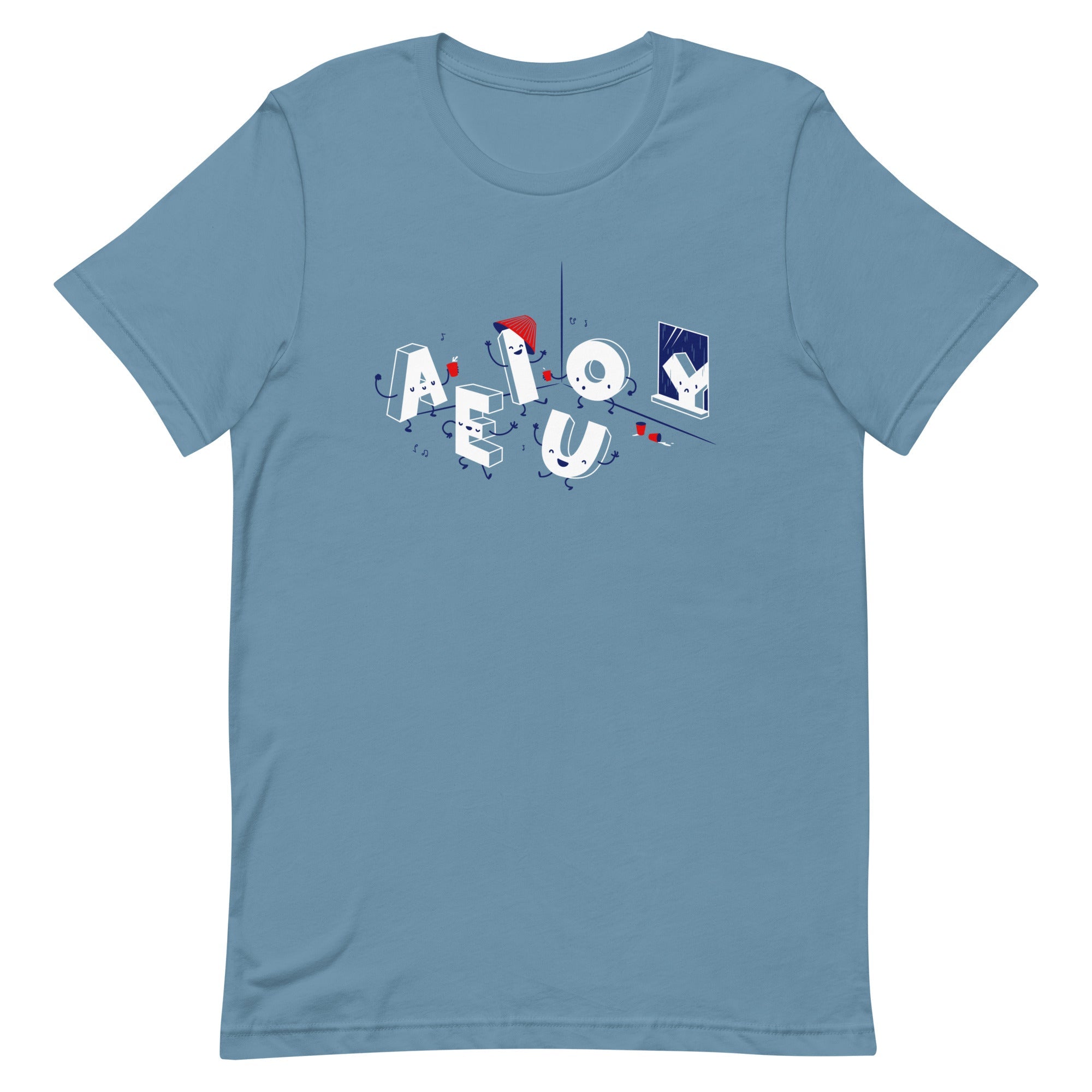 Vowel Party Time Men's Signature Tee