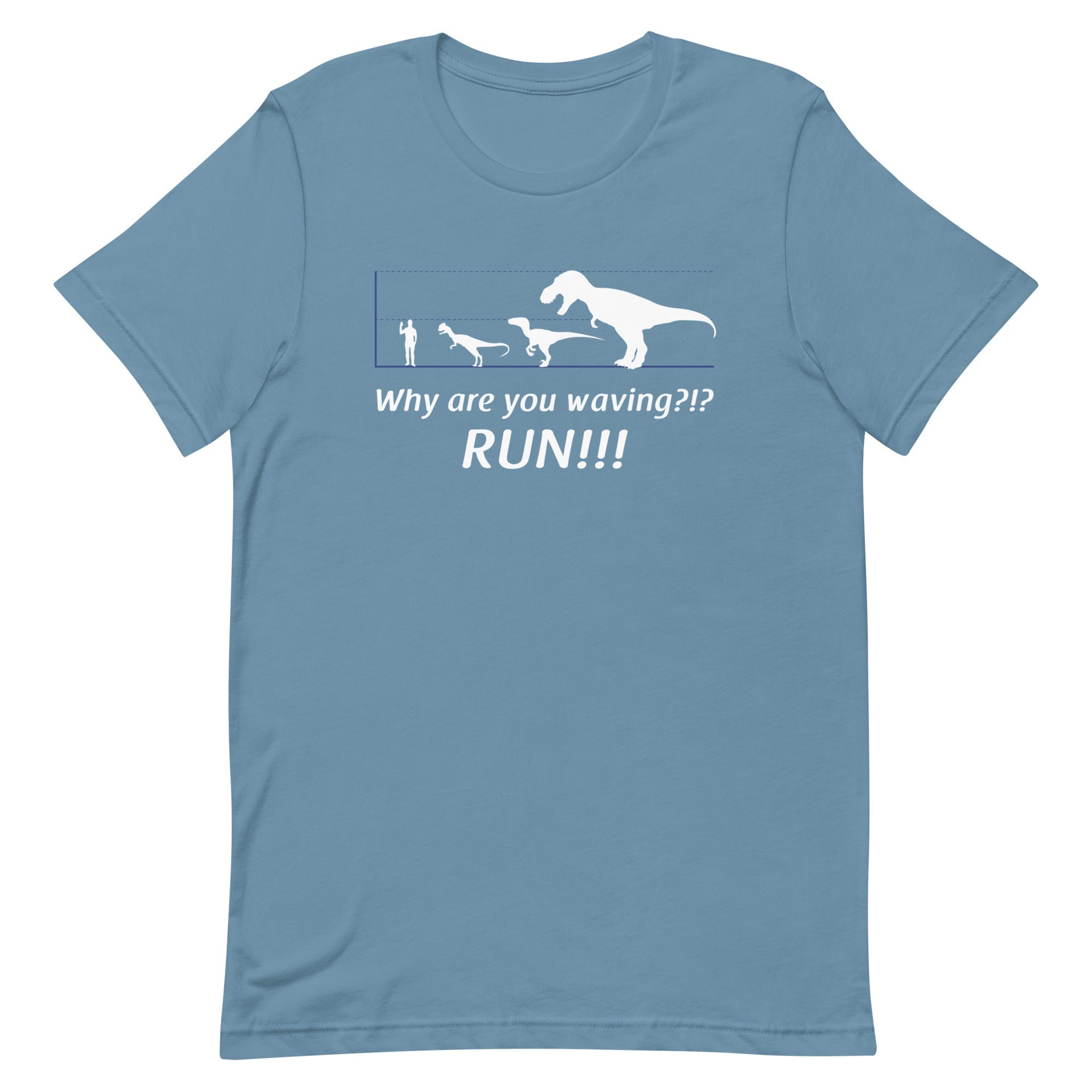 Why Are You Waving? Run! Men's Signature Tee