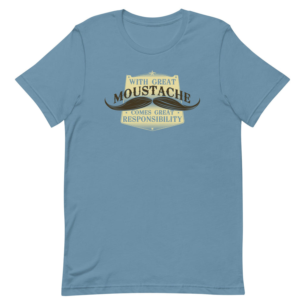 With Great Moustache Men's Signature Tee