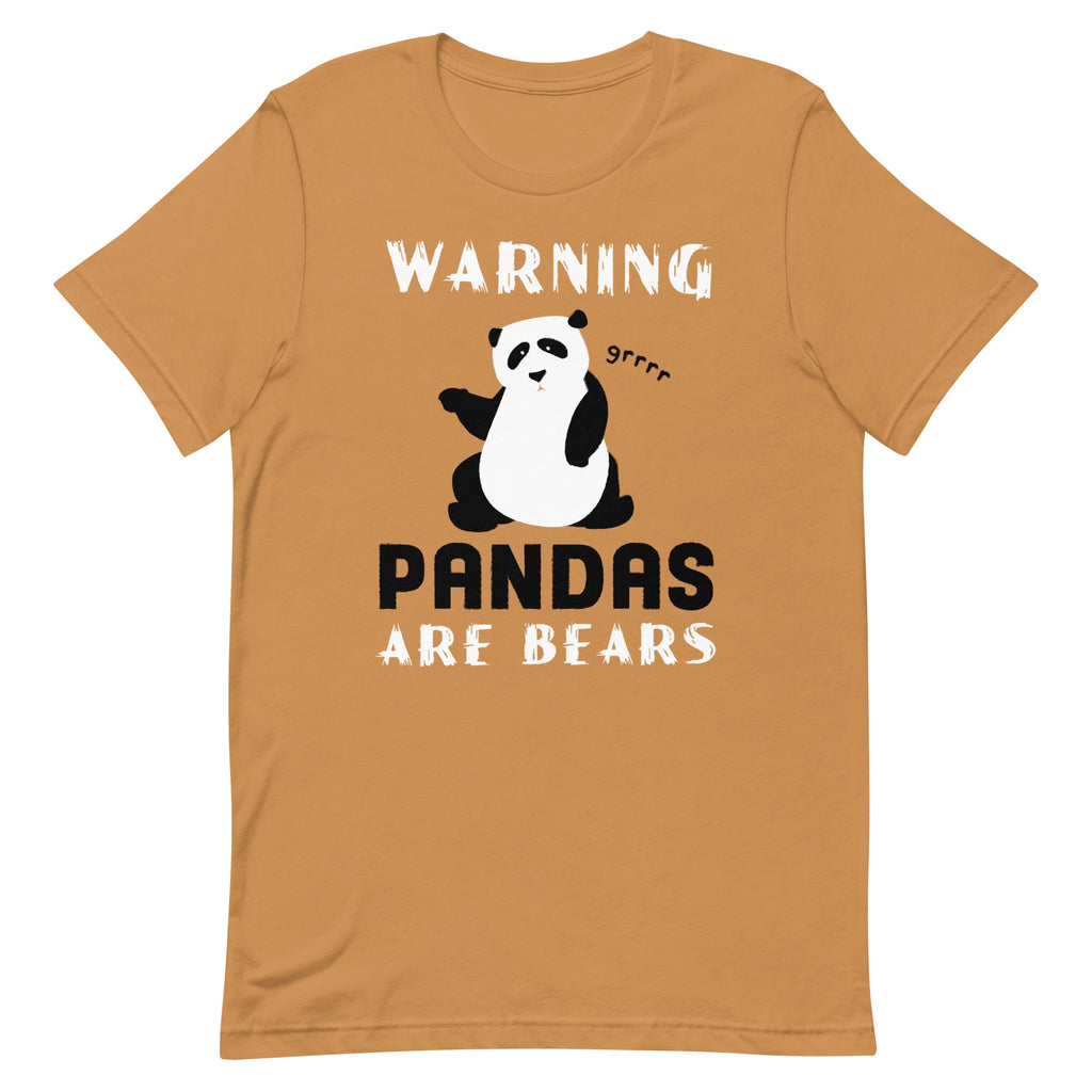 Warning, Pandas Are Bears Men's Signature Tee