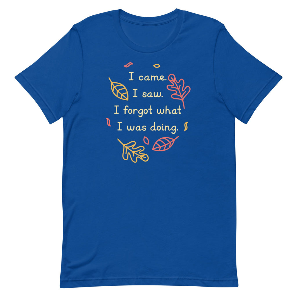 I Came. I Saw. I Forgot What I Was Doing. Men's Signature Tee