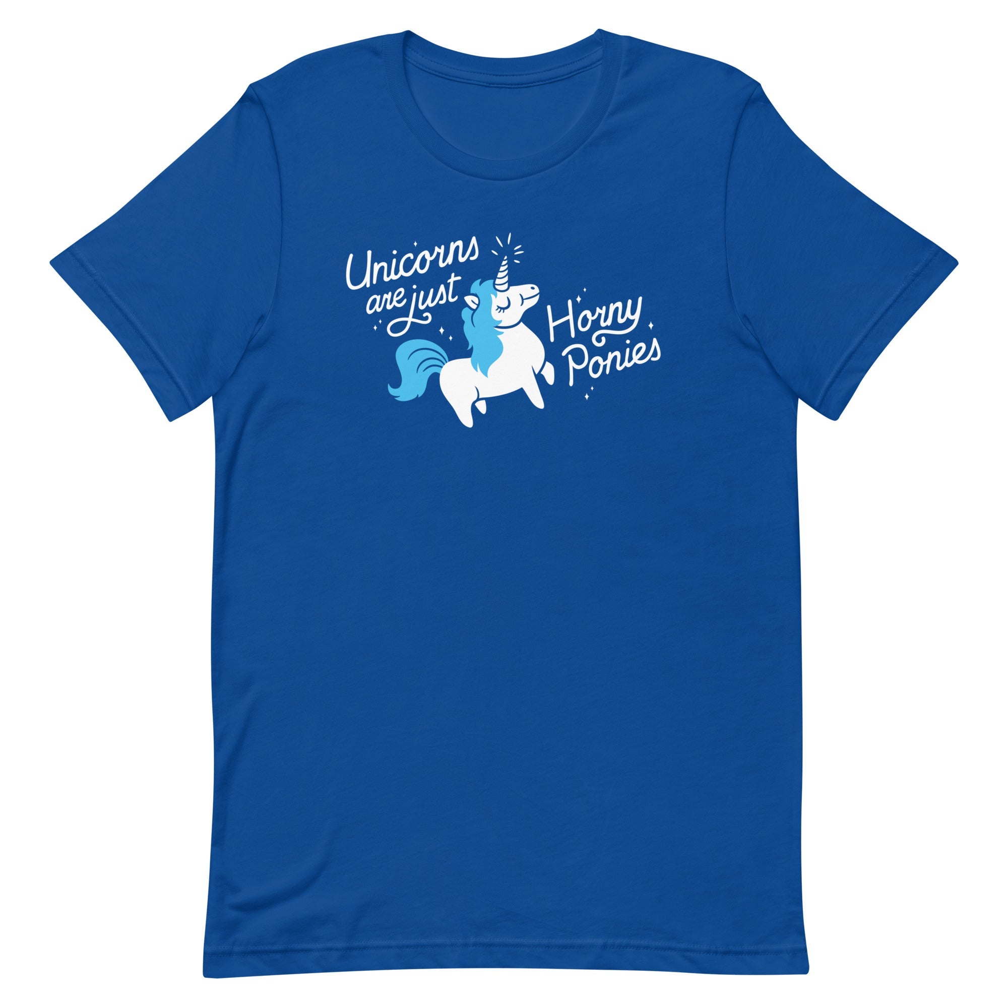 Unicorns Are Just Horny Ponies Men's Signature Tee
