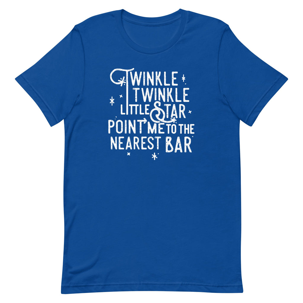Point Me To The Nearest Bar Men's Signature Tee