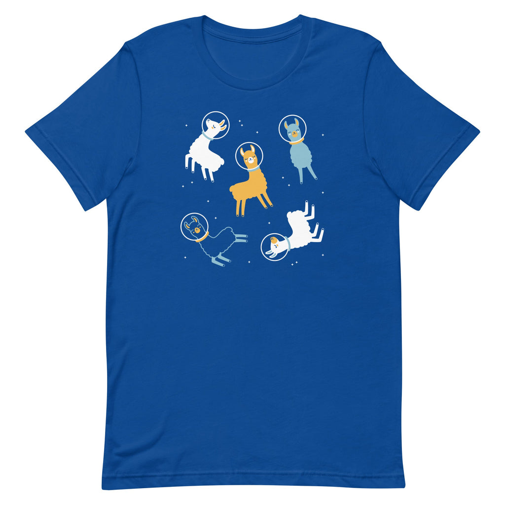 Llamas In Space Men's Signature Tee