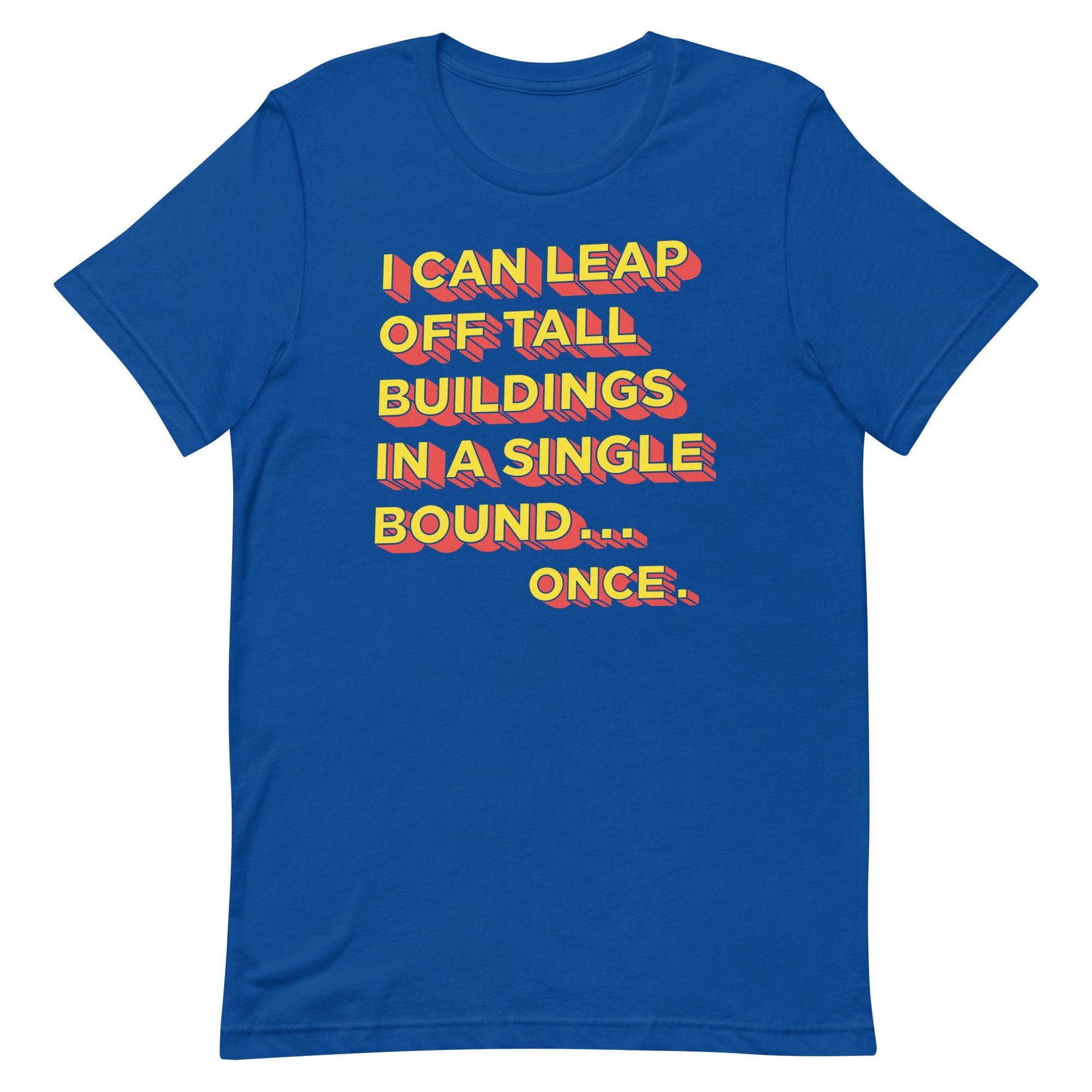Tall Buildings In A Single Bound Men's Signature Tee