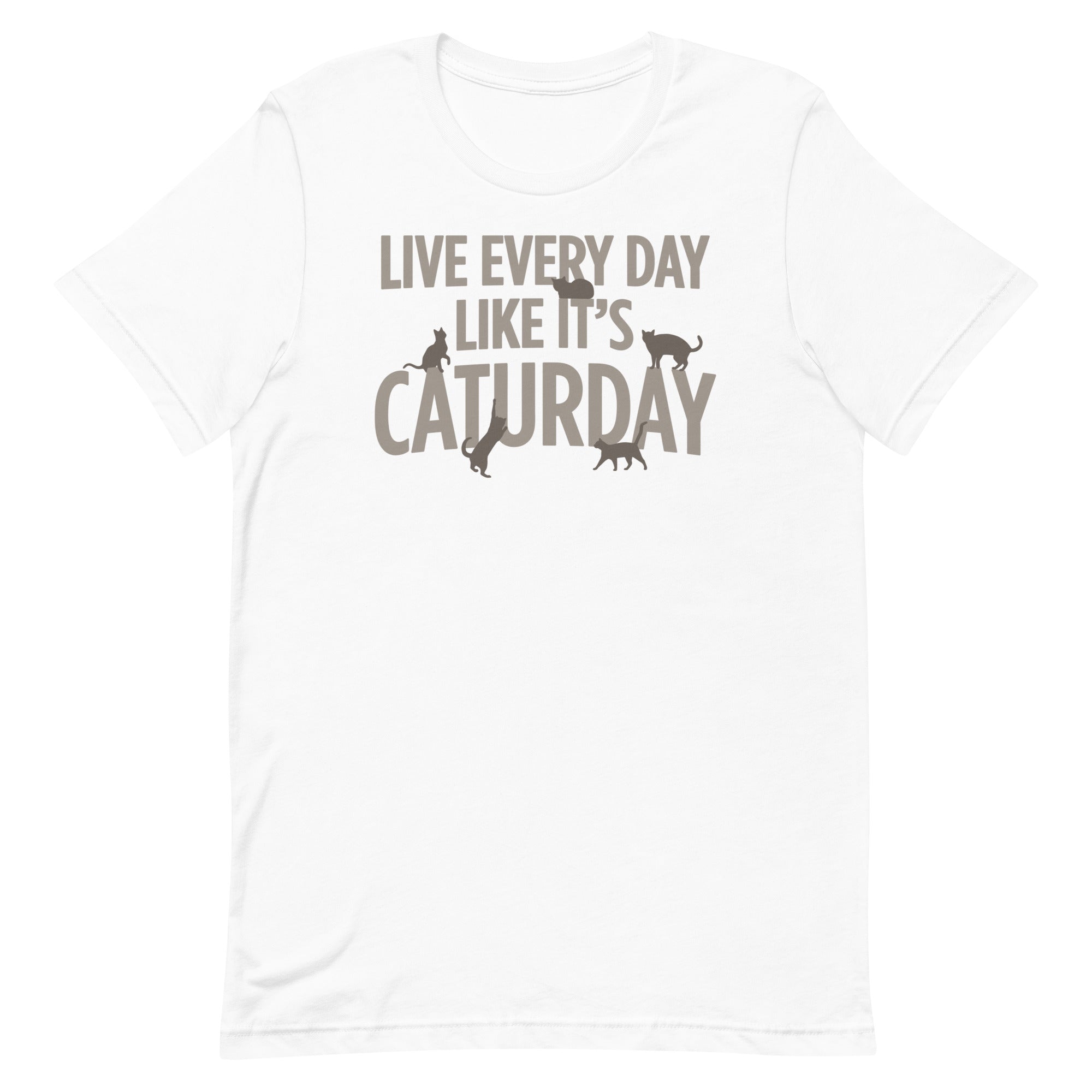 Live Every Day Like It's Caturday Men's Signature Tee
