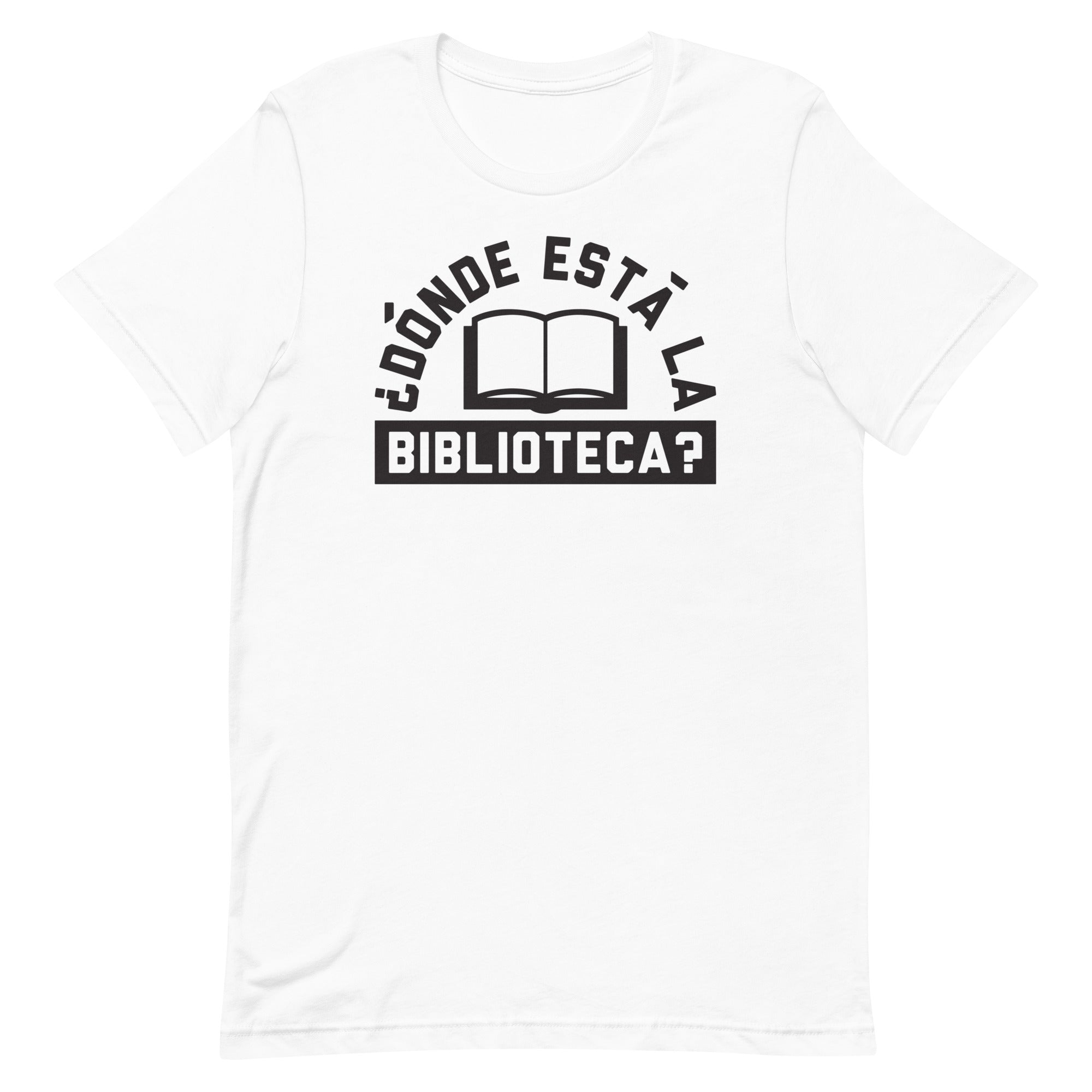 Donde Esta La Biblioteca? Men's Signature Tee