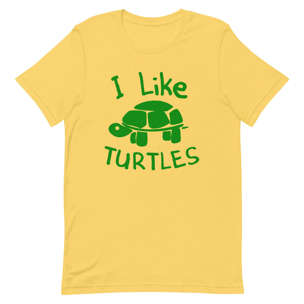 I Like Turtles Men's Signature Tee