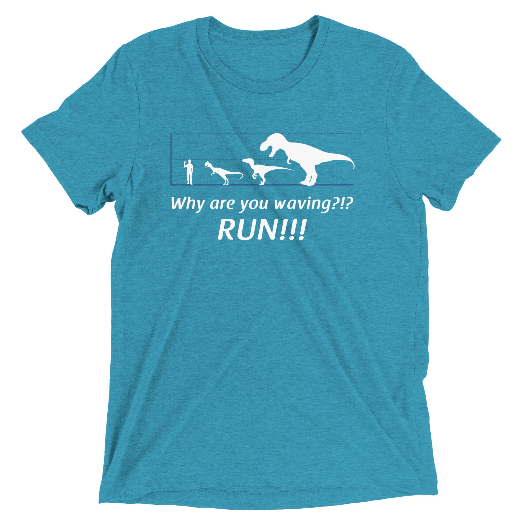 Why Are You Waving? Run! Men's Tri-Blend Tee