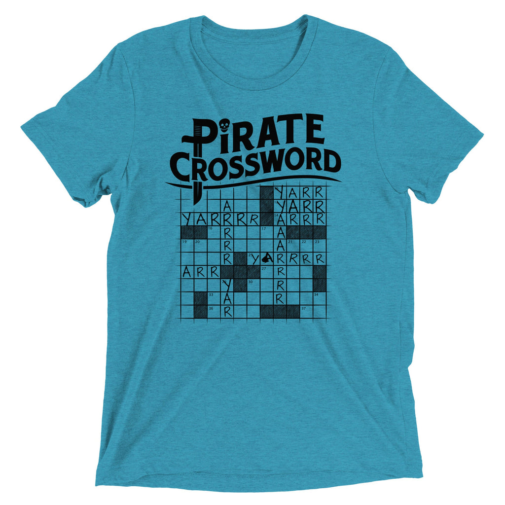 Pirate Crossword Men's Tri-Blend Tee