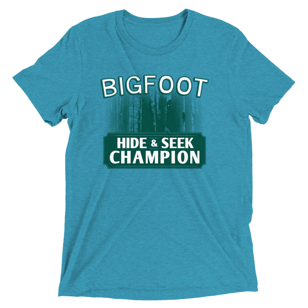 Bigfoot Hide And Seek Champion Men's Tri-Blend Tee