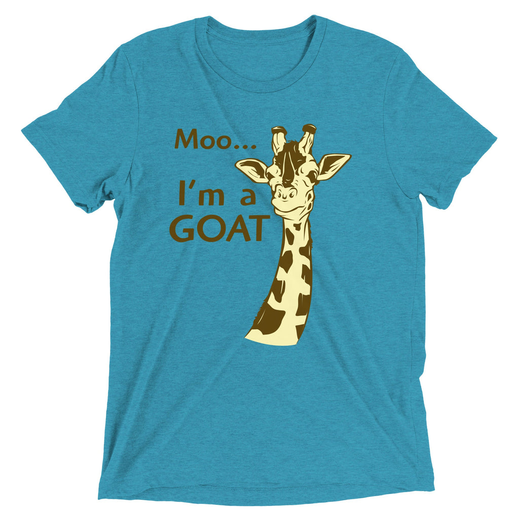 Moo, I'm A Goat Men's Tri-Blend Tee