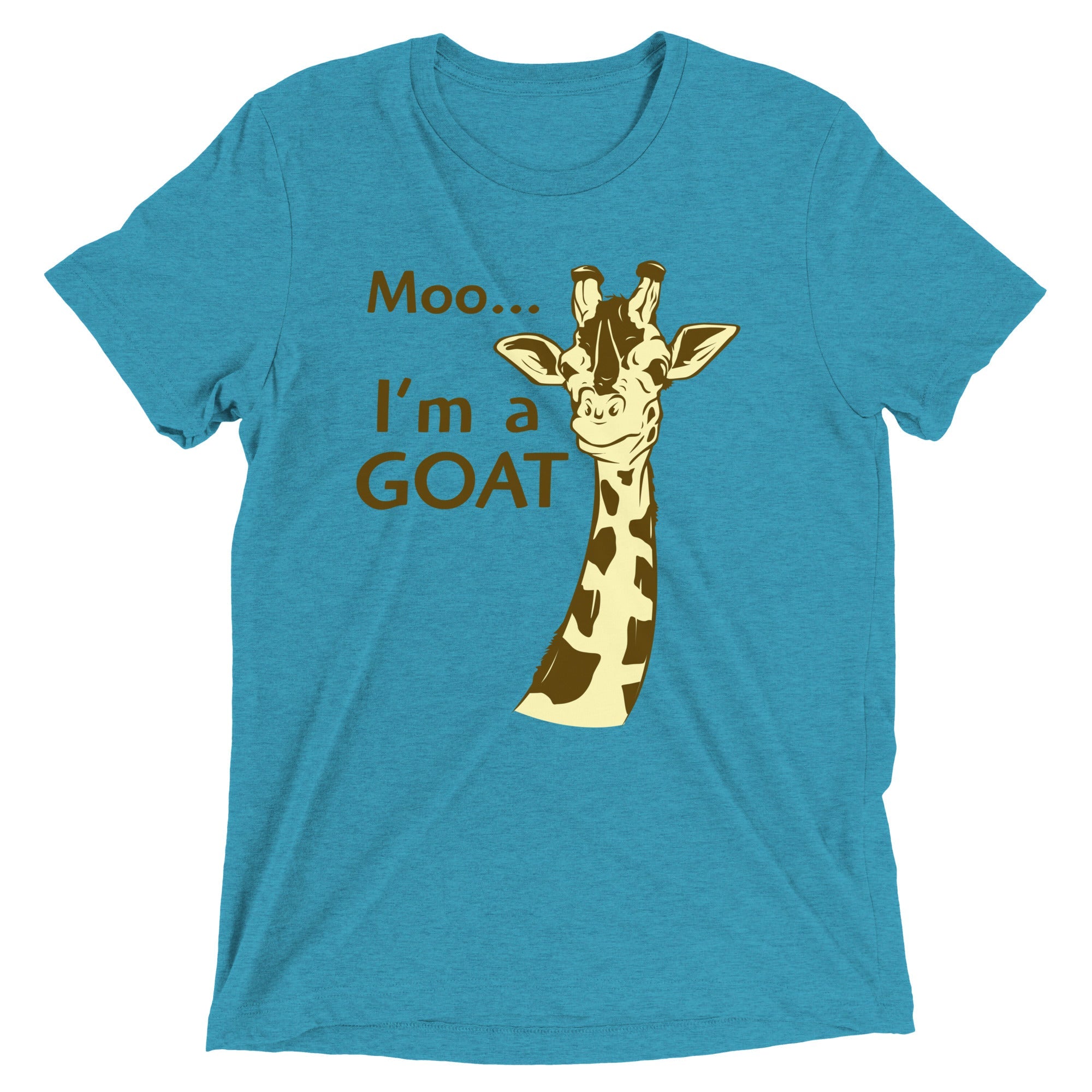 Moo, I'm A Goat Men's Tri-Blend Tee