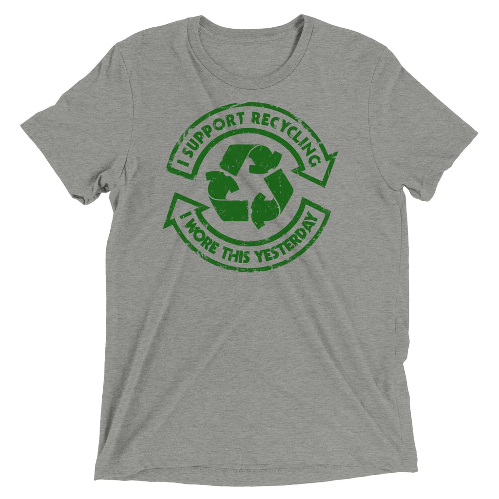 I Support Recycling Men's Tri-Blend Tee