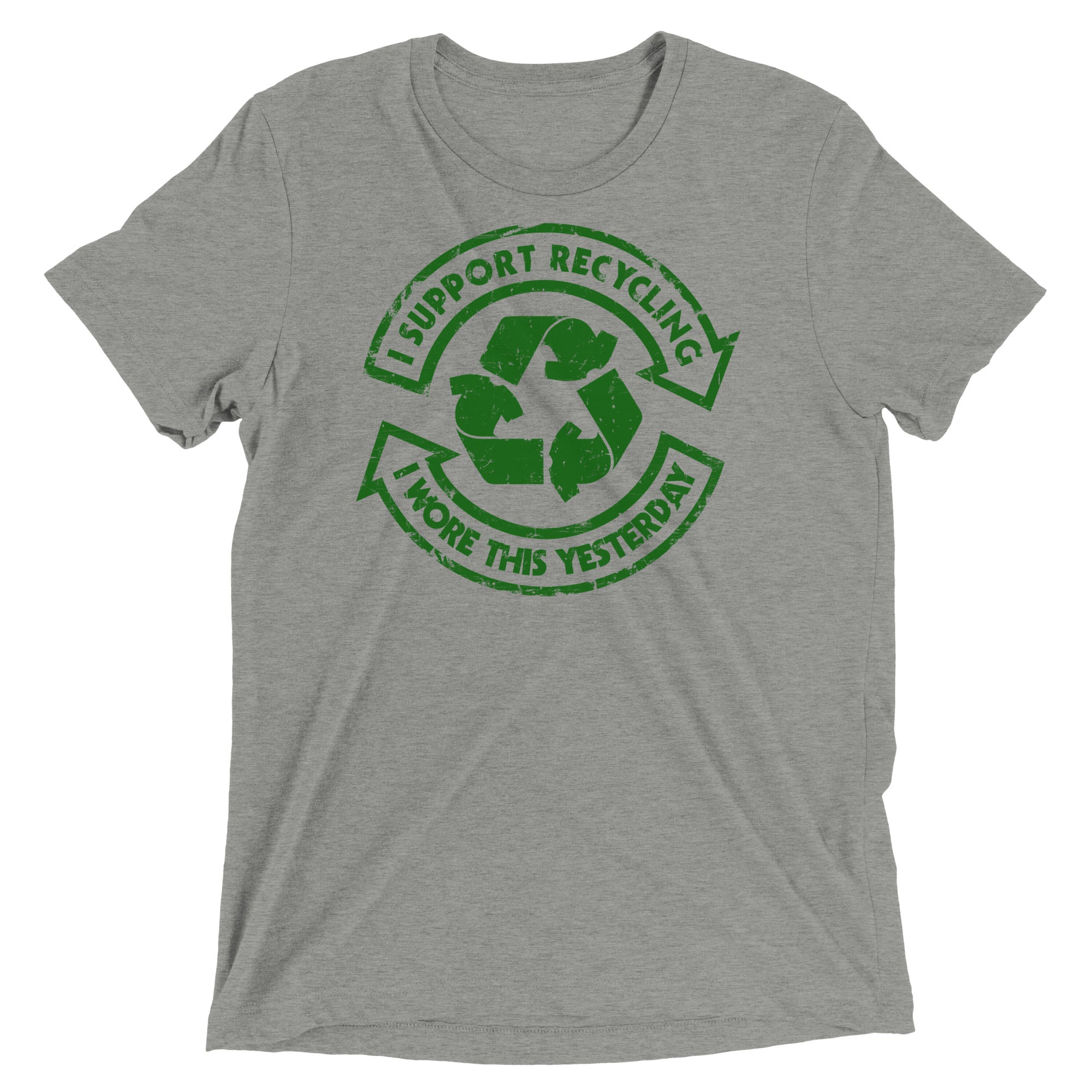 I Support Recycling Men's Tri-Blend Tee