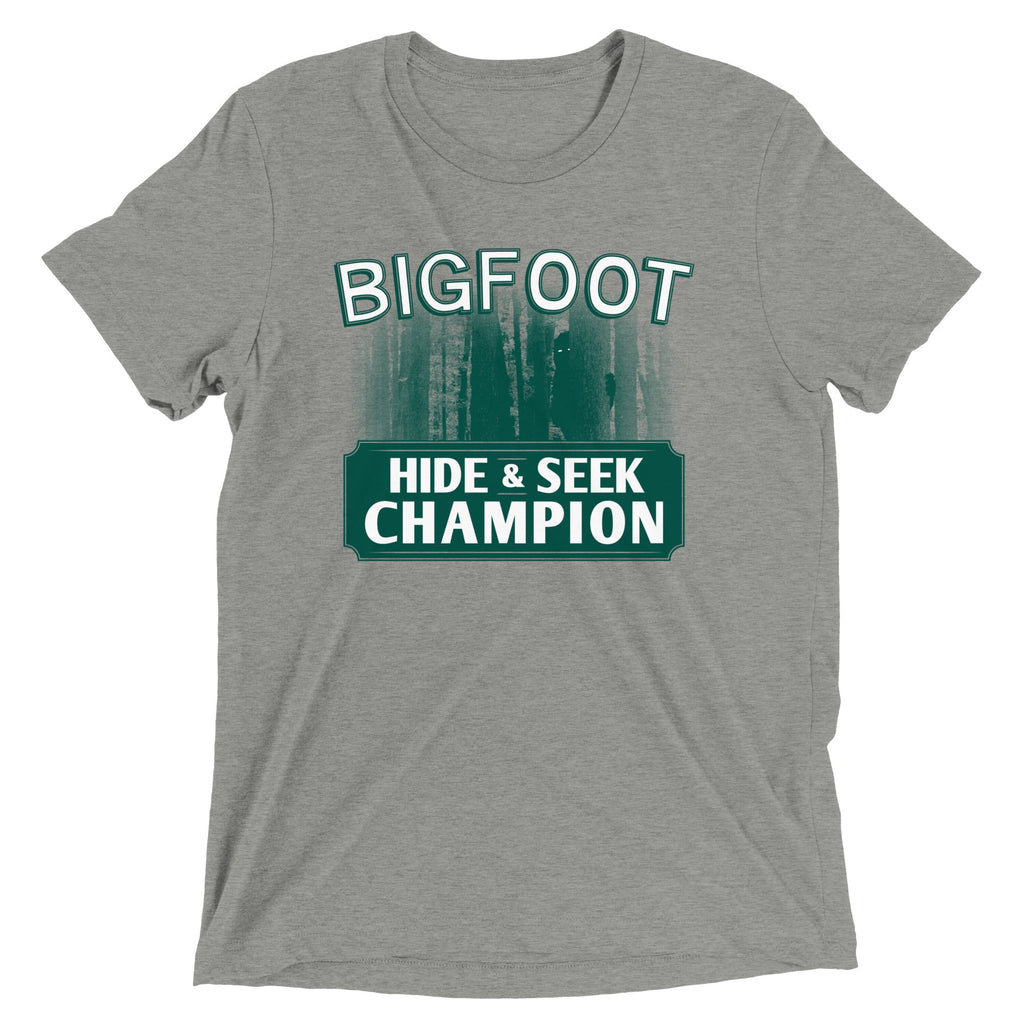 Bigfoot Hide And Seek Champion Men's Tri-Blend Tee