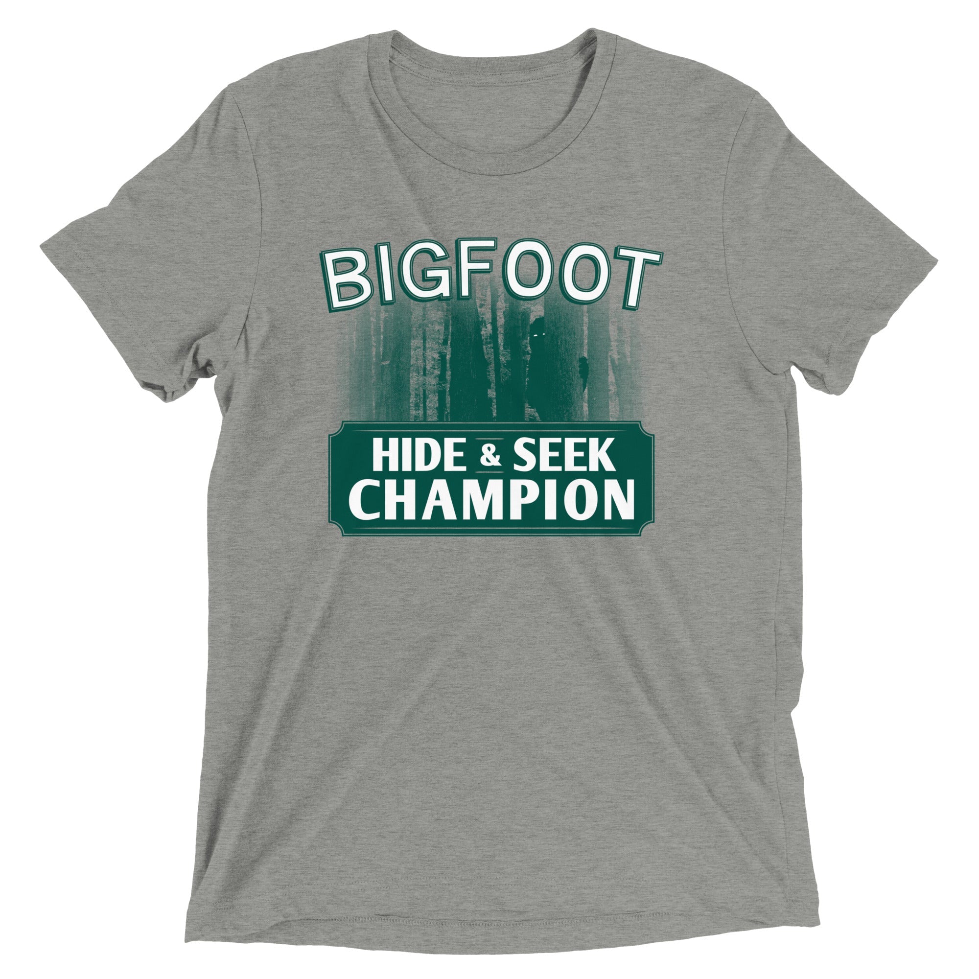 Bigfoot Hide And Seek Champion Men's Tri-Blend Tee