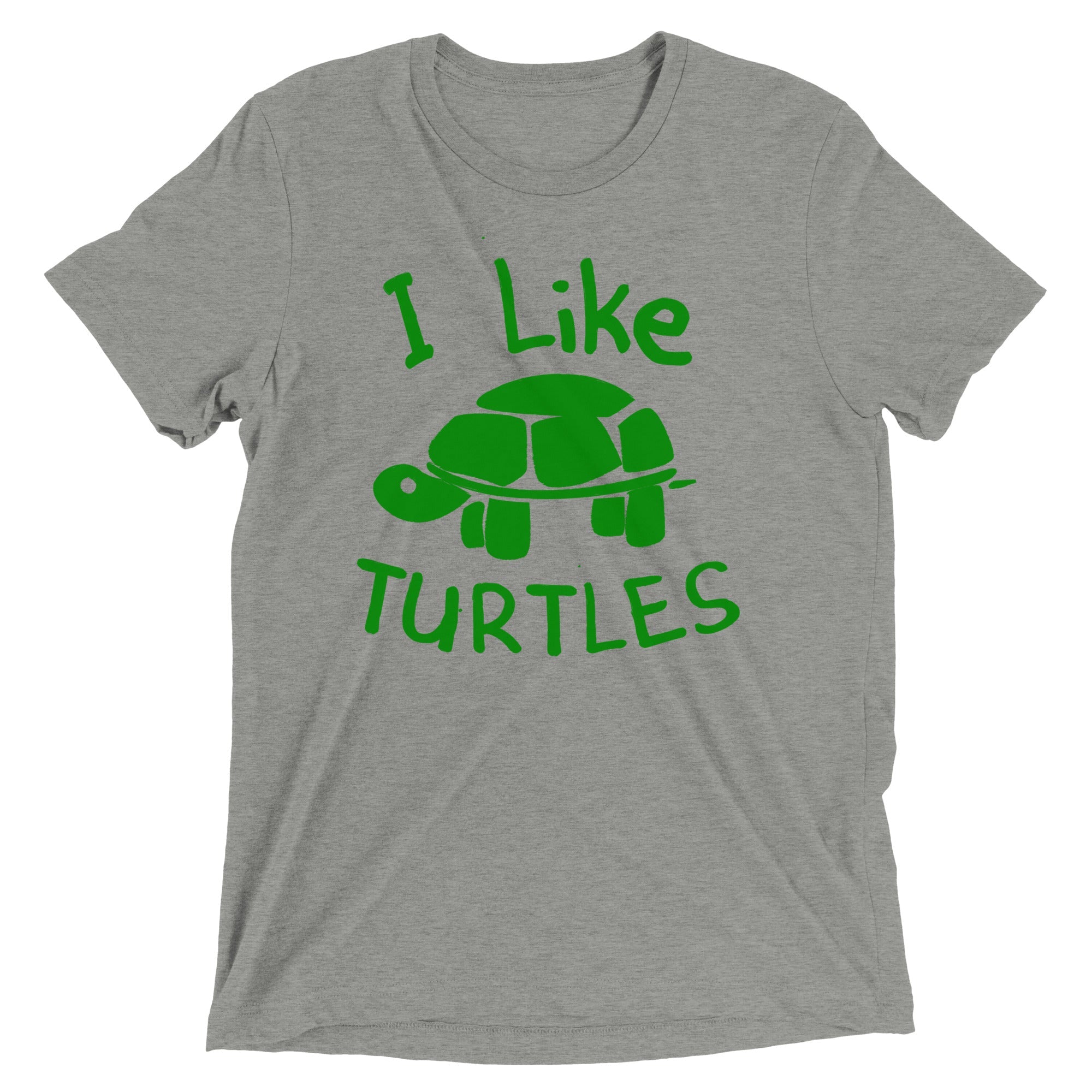 I Like Turtles Men's Tri-Blend Tee