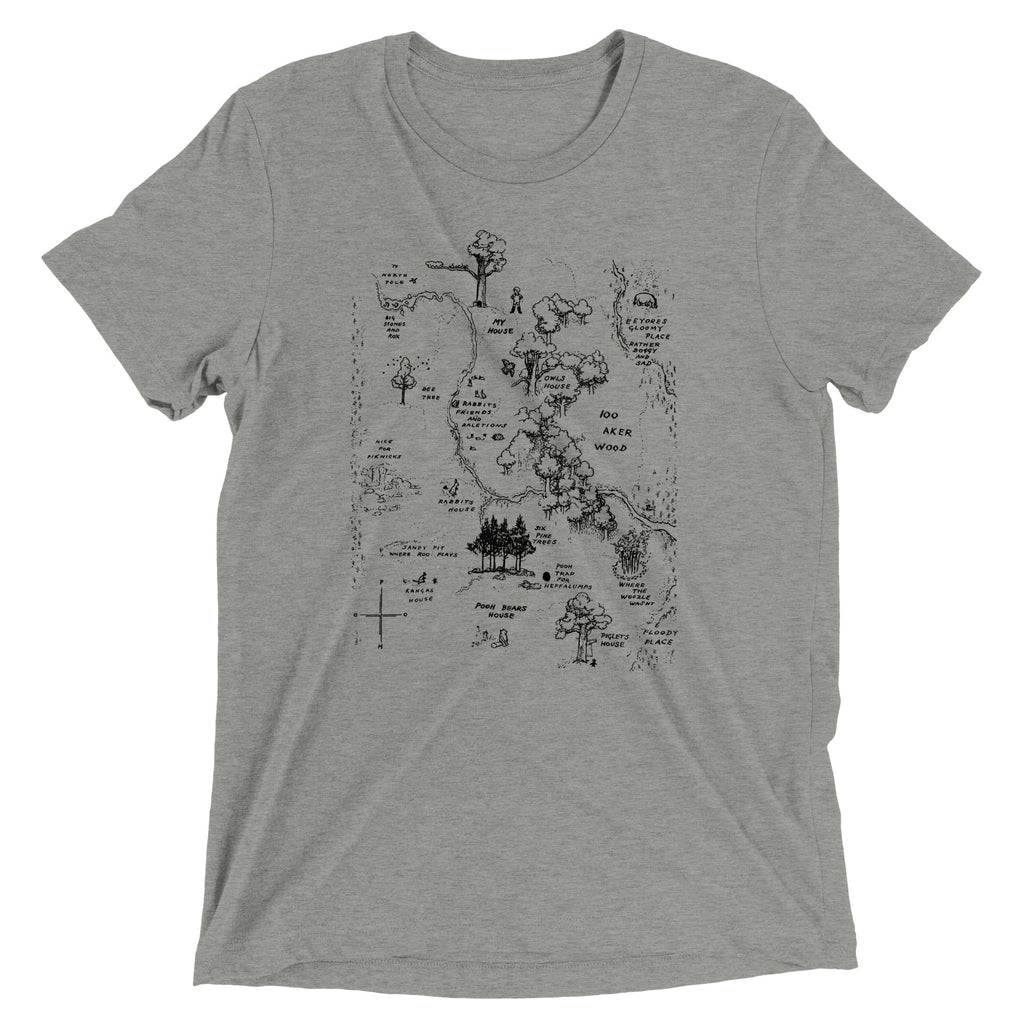 100 Acre Map Men's Tri-Blend Tee
