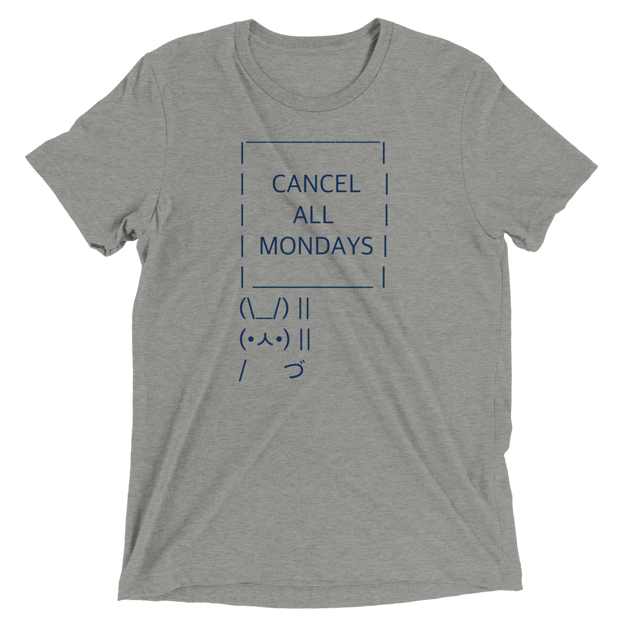 Cancel All Mondays Bunny Men's Tri-Blend Tee