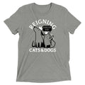 Reigning Cats And Dogs Men's Tri-Blend Tee
