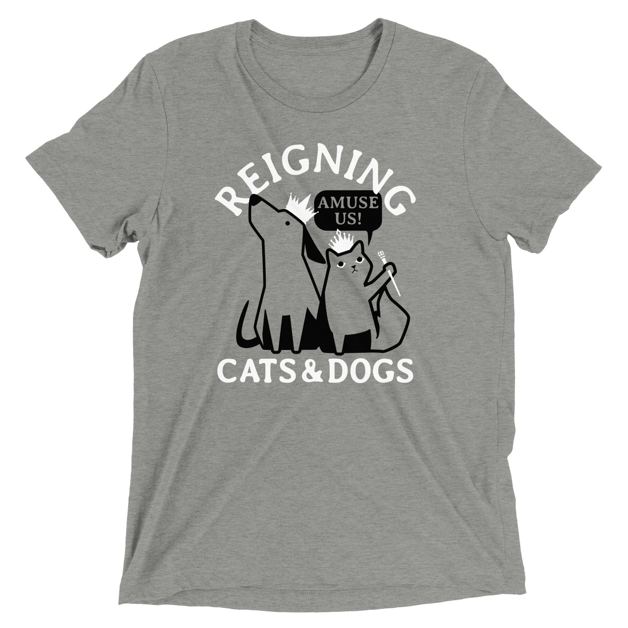 Reigning Cats And Dogs Men's Tri-Blend Tee
