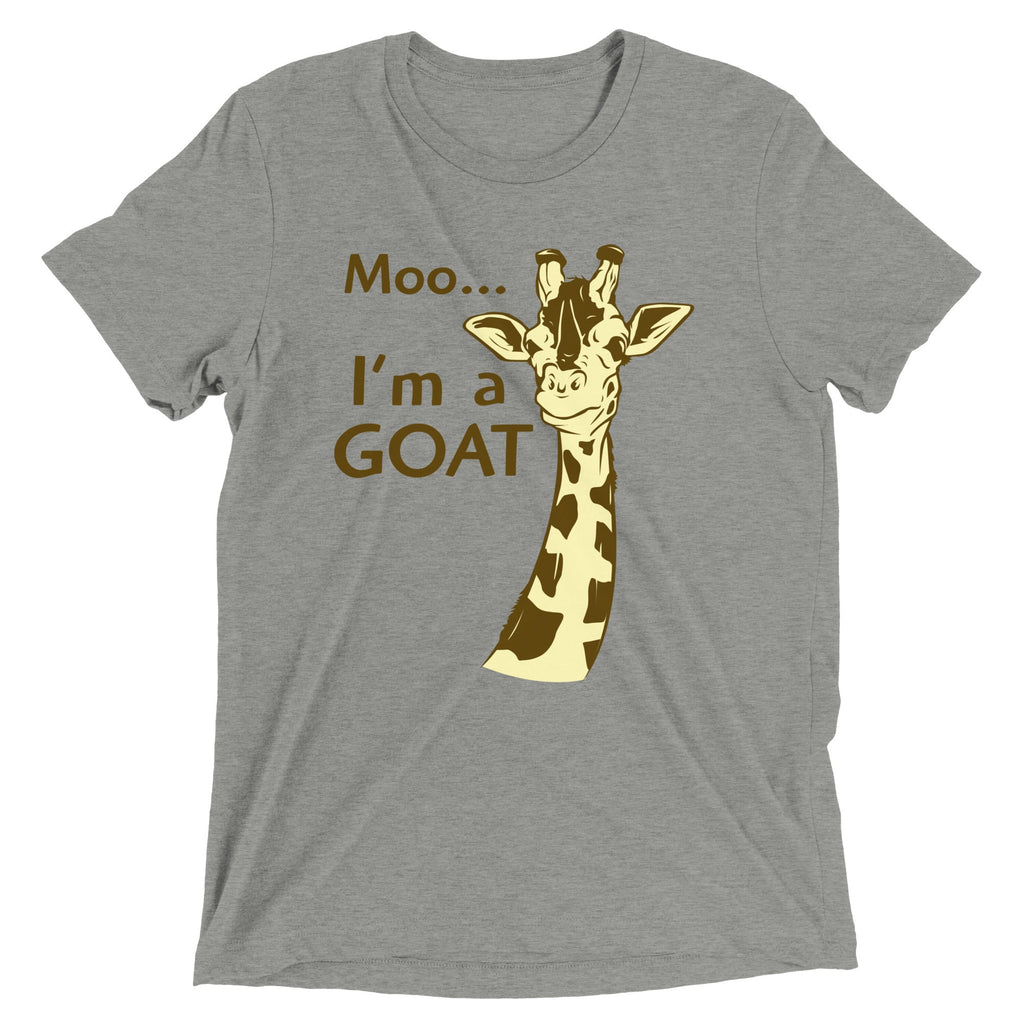 Moo, I'm A Goat Men's Tri-Blend Tee