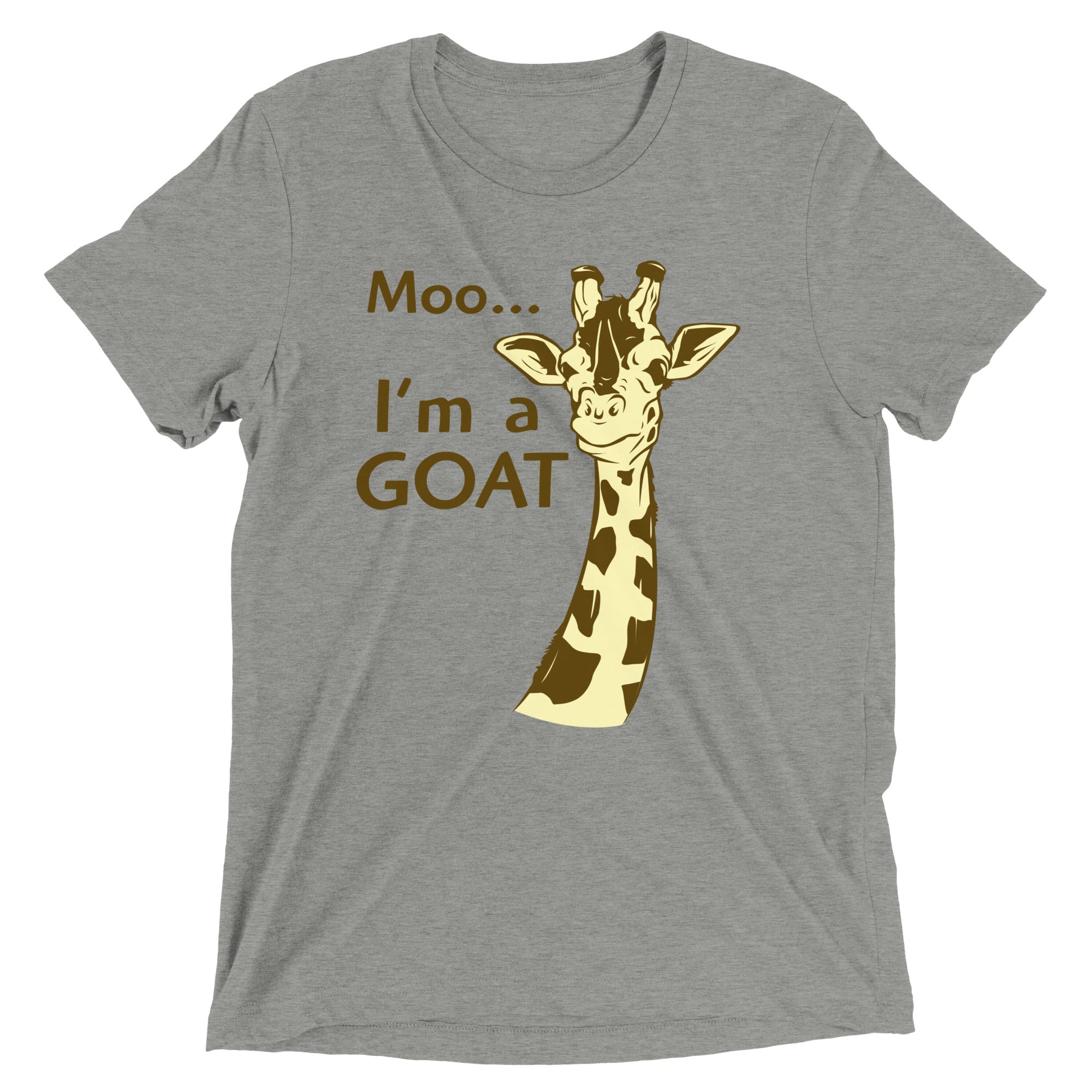 Moo, I'm A Goat Men's Tri-Blend Tee