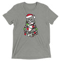 Meowy Christmas Men's Tri-Blend Tee