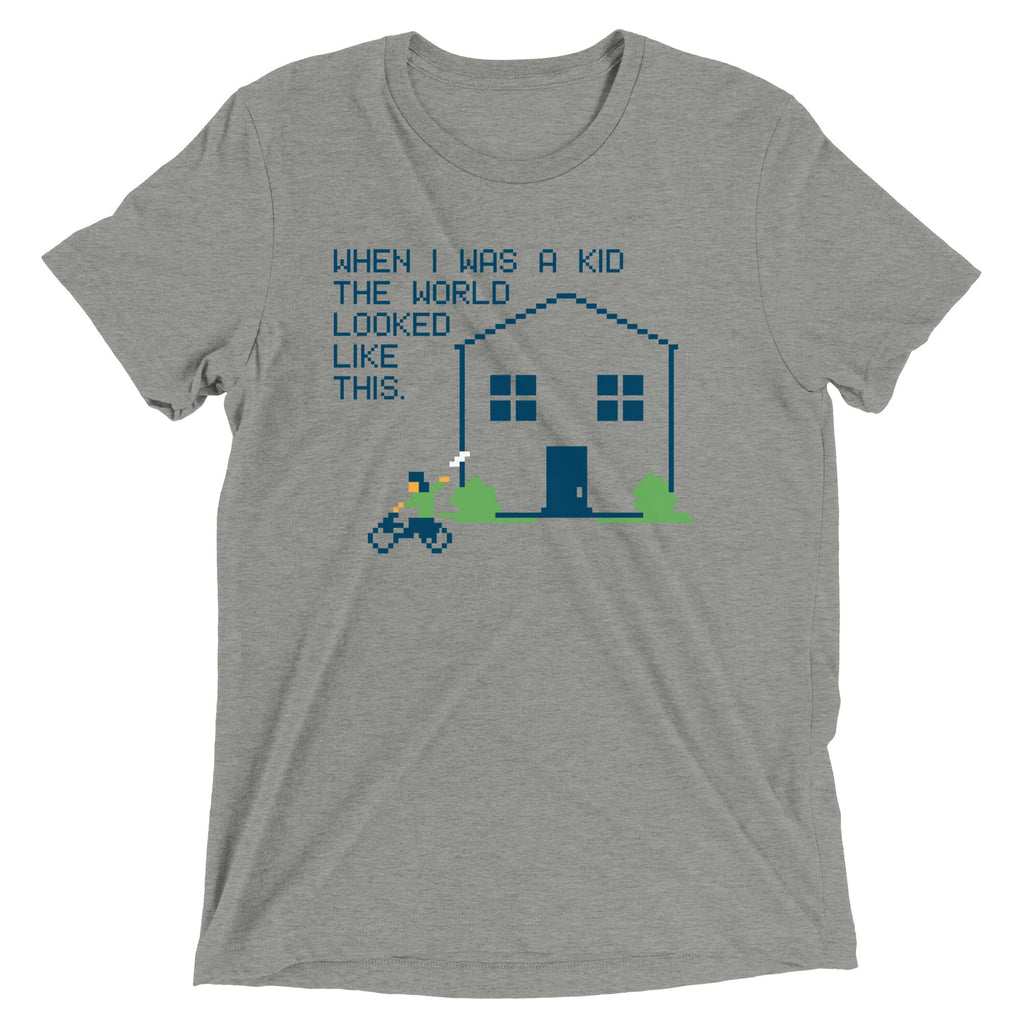 When I Was A Kid The World Men's Tri-Blend Tee