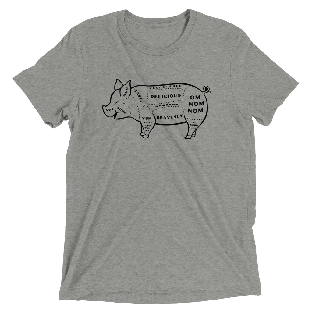 Tasty Pig Cuts Men's Tri-Blend Tee