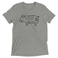 Tasty Pig Cuts Men's Tri-Blend Tee