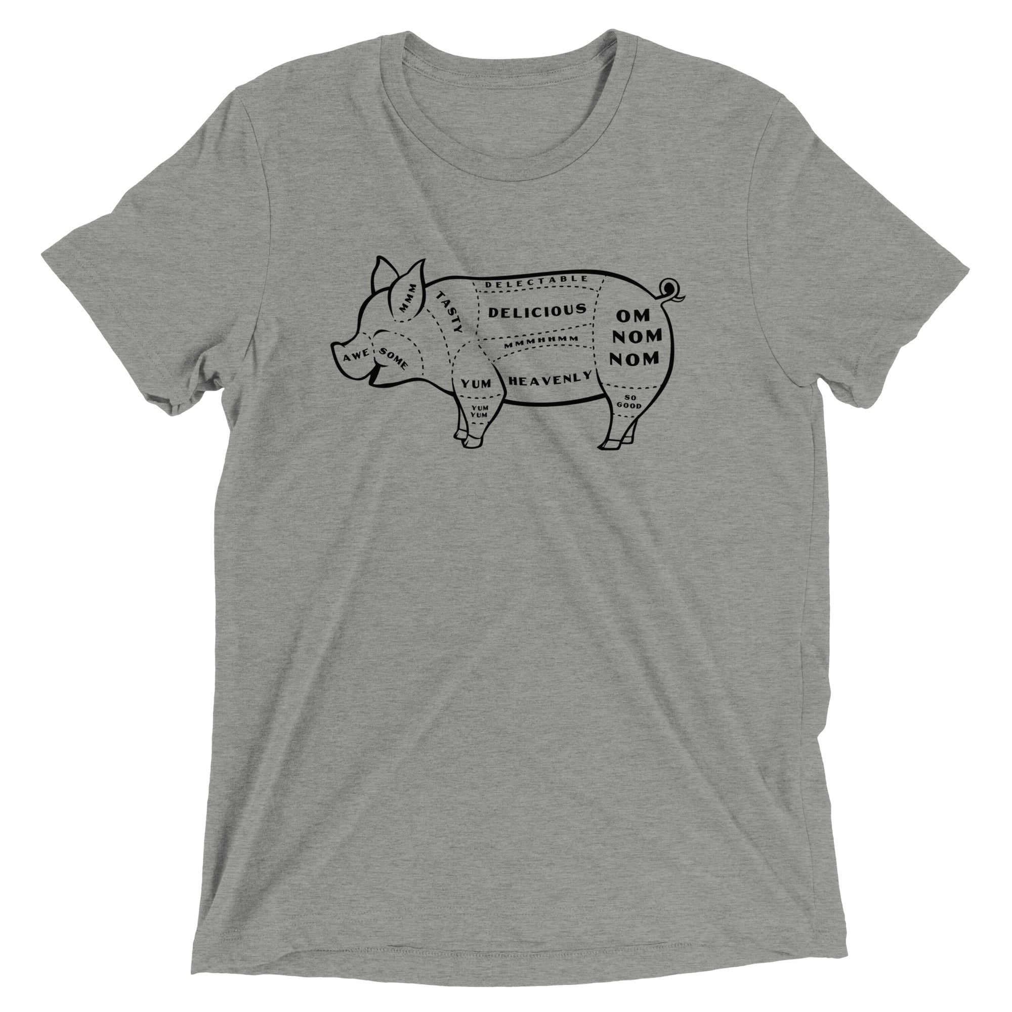 Tasty Pig Cuts Men's Tri-Blend Tee